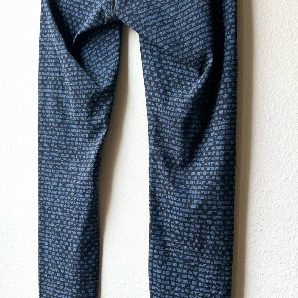 Lululemon Wunder Under Pant III Shatter Weave Desert Teal Alberta Lake Sz 4 - Picture 10 of 14